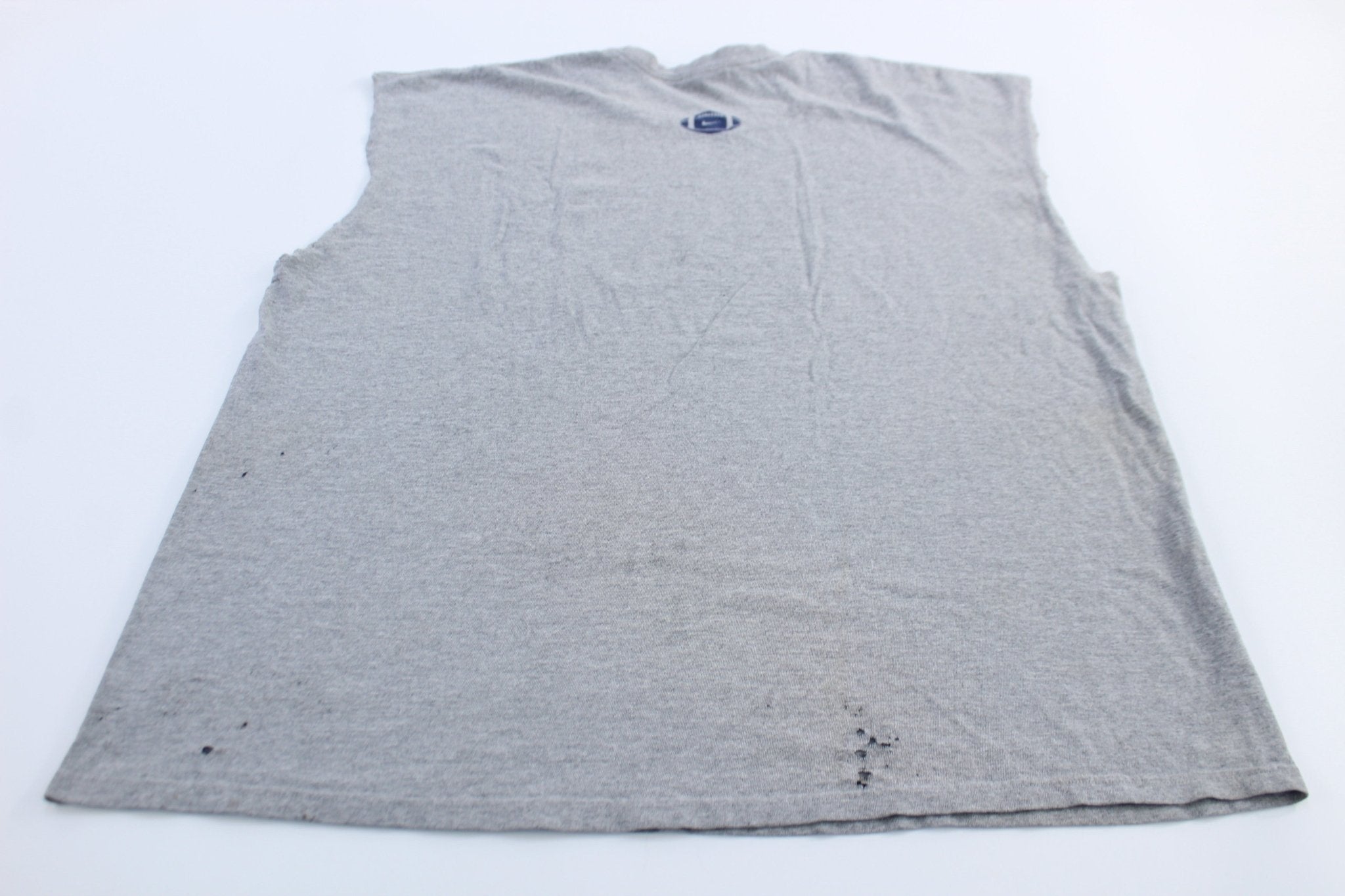 Y2K Nike Center Swoosh Logo University of Michigan Football Camp Tank Top - Jerseys/Tanks - Thrifted Threads