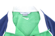 Y2K Nike Embroidered Logo Blue & Green Track Jacket - Jacket - Thrifted Threads