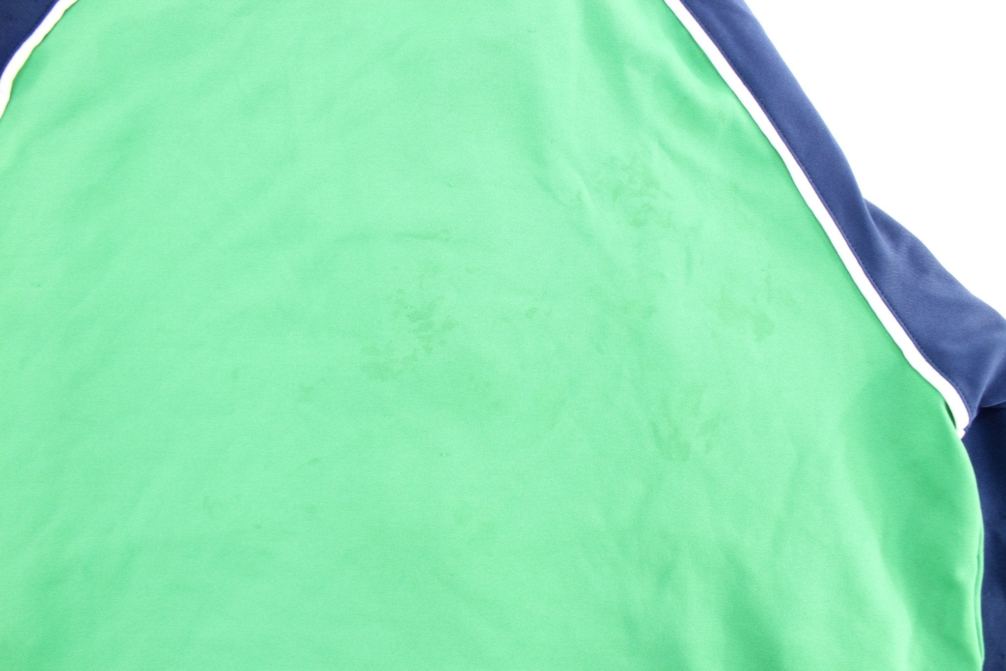 Y2K Nike Embroidered Logo Blue & Green Track Jacket - Jacket - Thrifted Threads