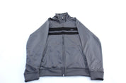 Y2K Nike Embroidered Logo Grey & Black Zip Up Jacket - Jacket - Thrifted Threads