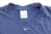 Y2K Nike Embroidered Logo Navy Blue Tank Top - ThriftedThreads.com