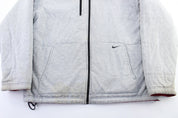 Y2K Nike Embroidered Logo Red & Grey Reversible Zip Up Jacket - ThriftedThreads.com