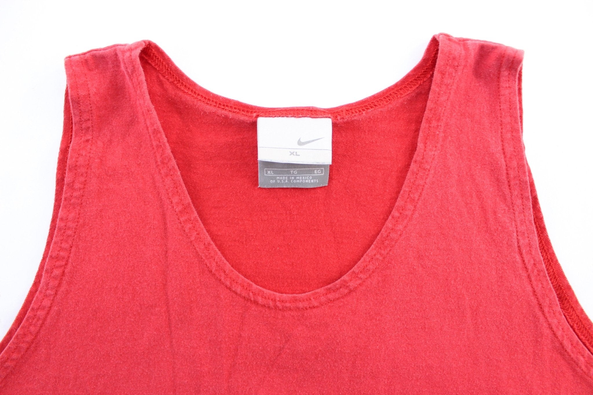 Y2K Nike Embroidered Logo Red Tank Top - Jerseys/Tanks - Thrifted Threads