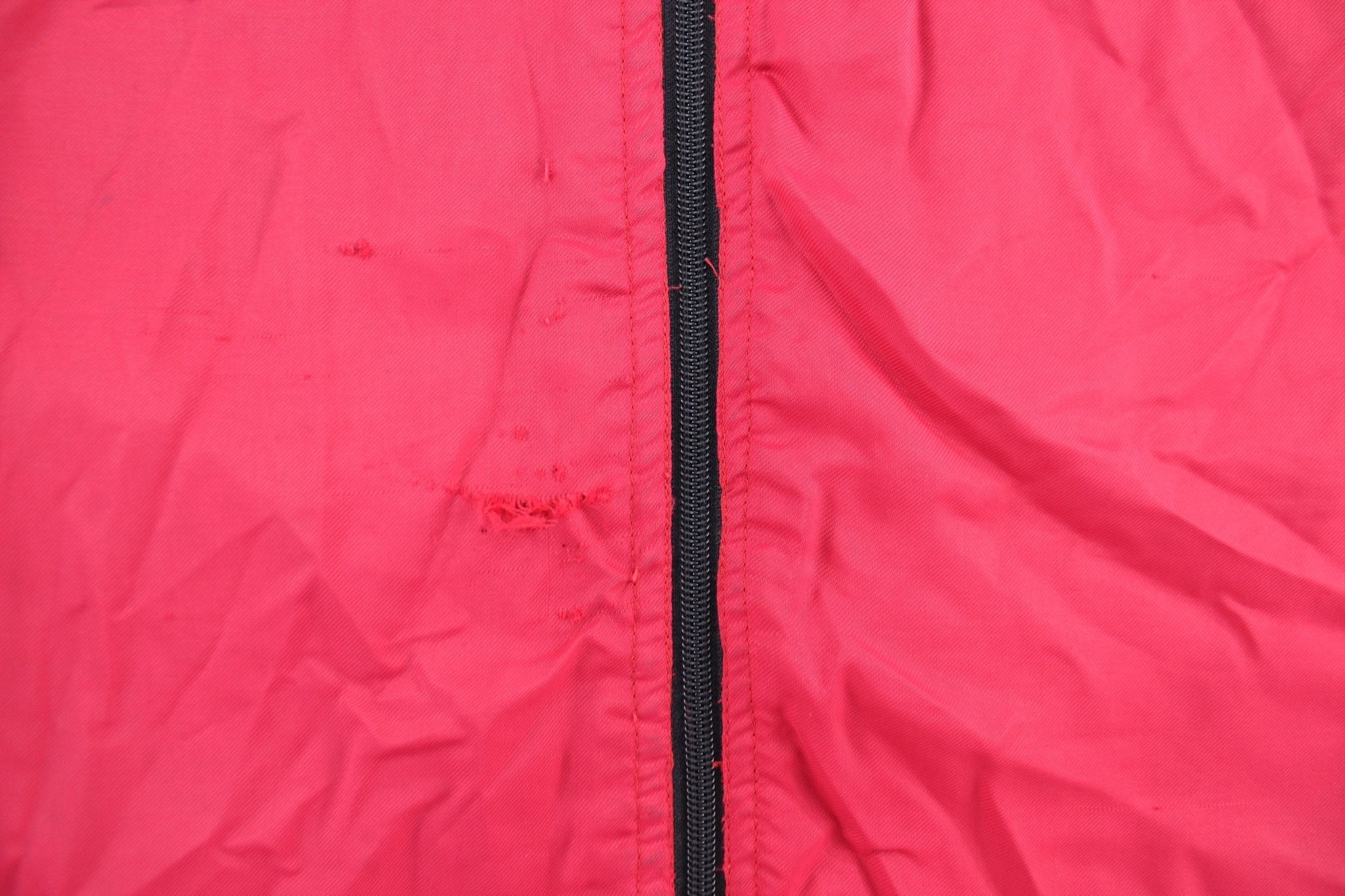 Y2K Nike Embroidered Logo Red & White Zip Up Jacket - Jacket - Thrifted Threads