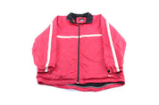 Y2K Nike Embroidered Logo Red & White Zip Up Jacket - Jacket - Thrifted Threads
