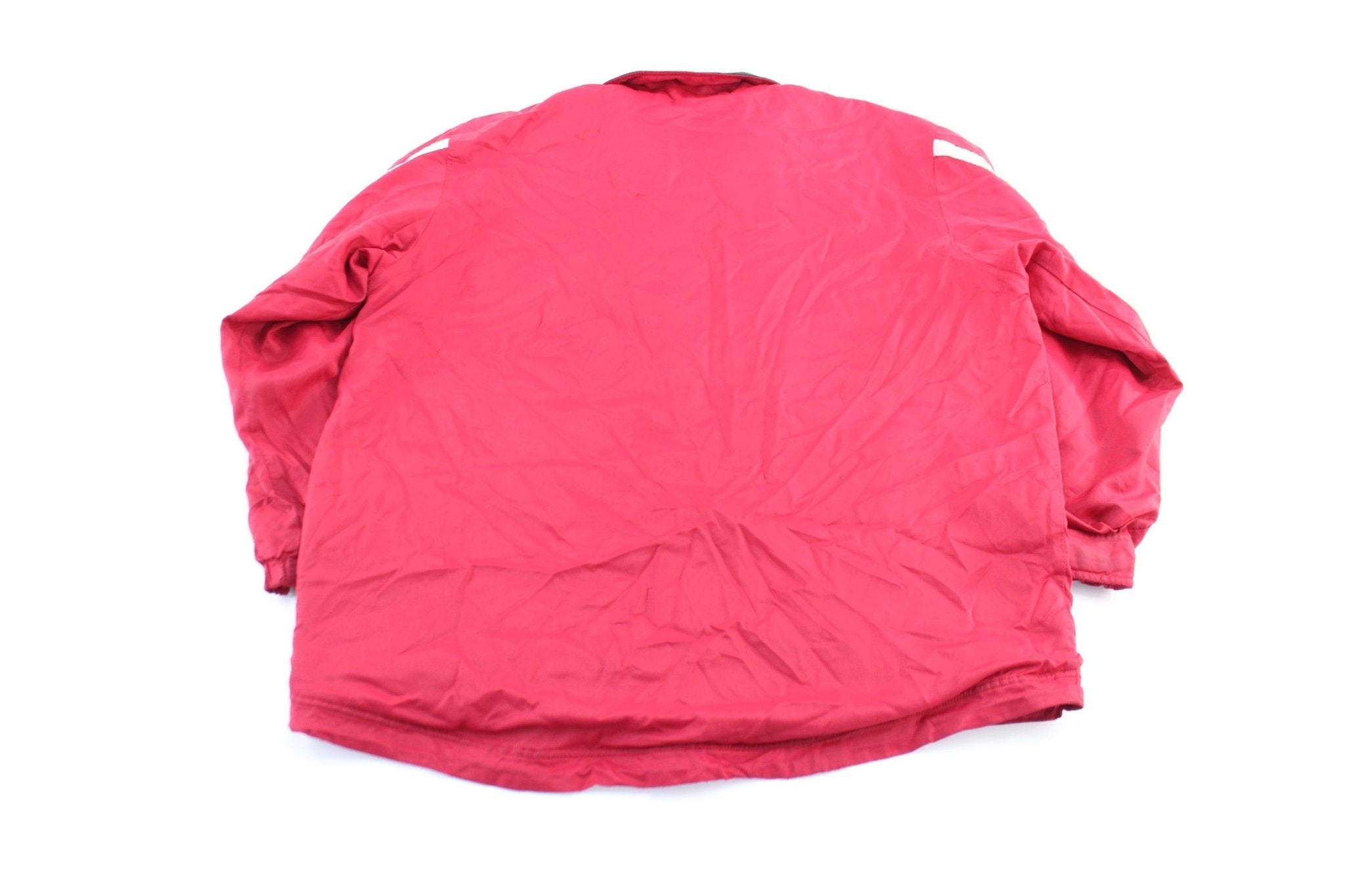 Y2K Nike Embroidered Logo Red & White Zip Up Jacket - Jacket - Thrifted Threads