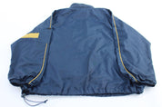 Y2K Nike Embroidered Swoosh Logo Blue & Gold Pullover Jacket - ThriftedThreads.com