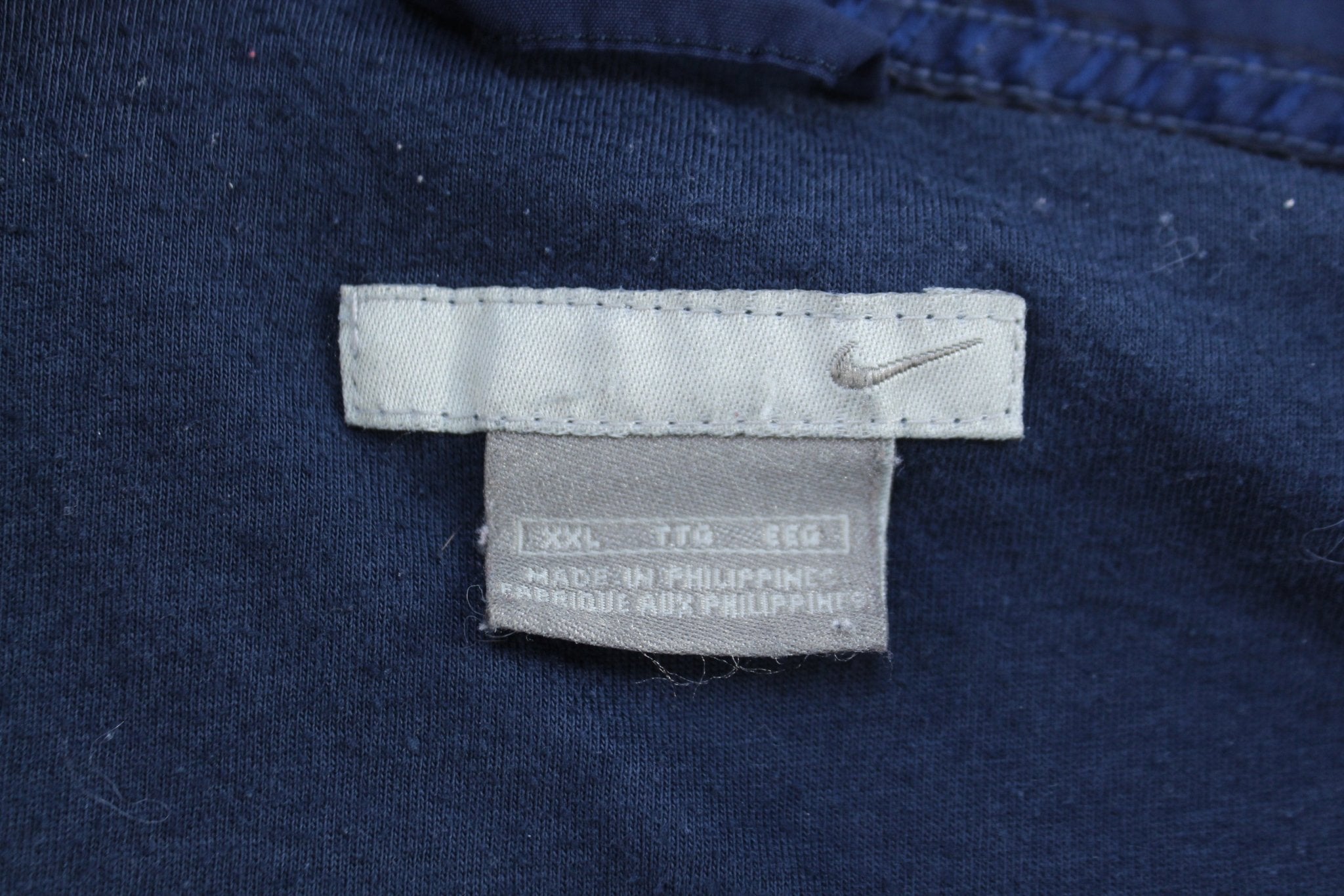 Y2K Nike Embroidered Swoosh Logo Blue Windbreaker Jacket - ThriftedThreads.com
