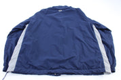 Y2K Nike Embroidered Swoosh Logo Blue Windbreaker Jacket - ThriftedThreads.com