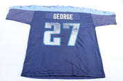 Y2K Nike Logo Tennessee Titans Eddie George Football Jersey - ThriftedThreads.com