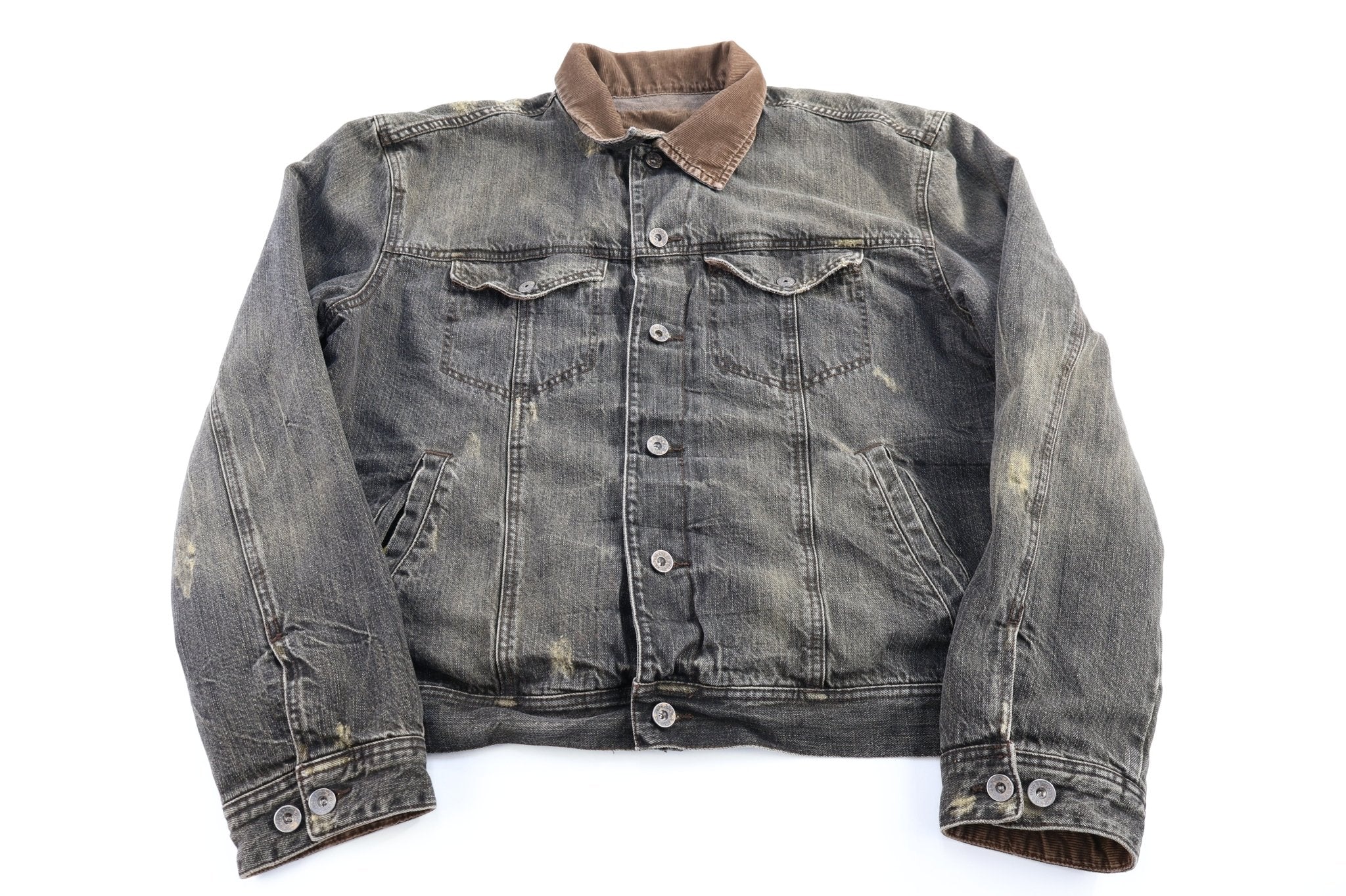 Y2K Old Navy Dark Wash Denim Trucker Jacket - Jacket - Thrifted Threads
