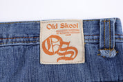 Y2K Old Skool Dark Wash Denim Shorts - Pants/Shorts - Thrifted Threads