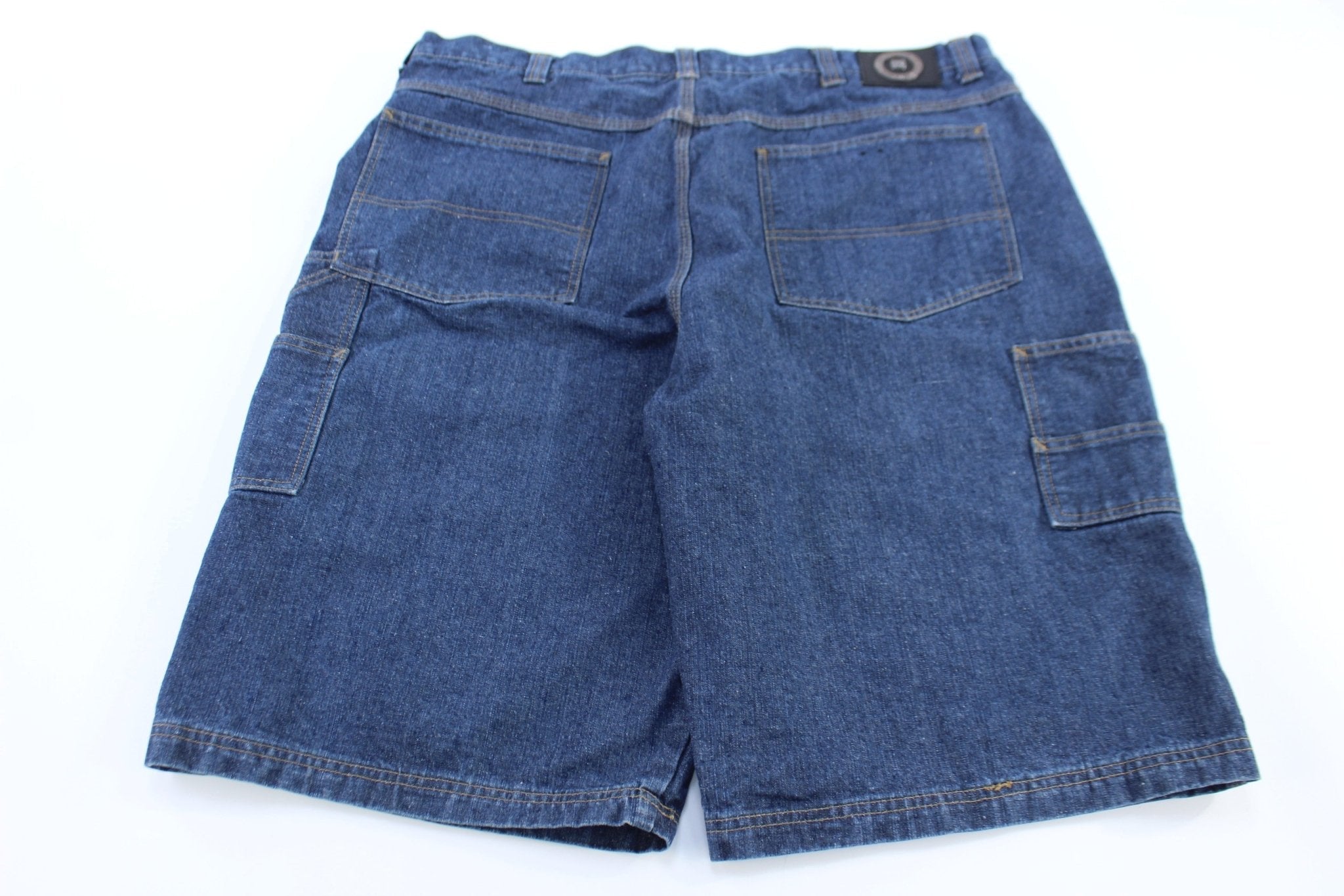 Y2K PCI Jeans Dark Denim Shorts - ThriftedThreads.com
