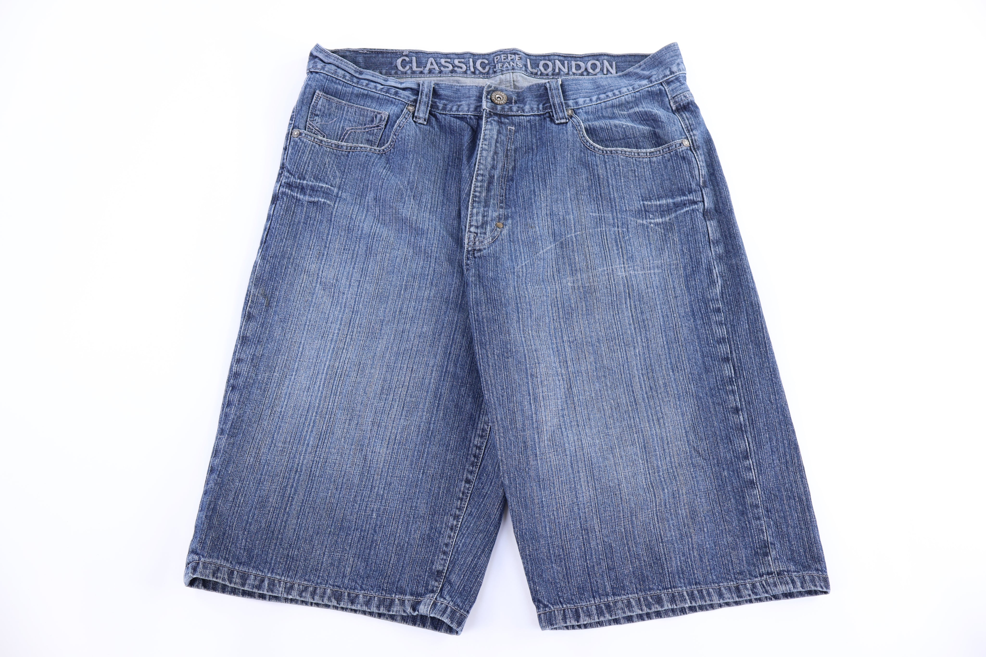 Y2K Pepe Jeans Dark Wash Denim Shorts - Pants/Shorts - Thrifted Threads