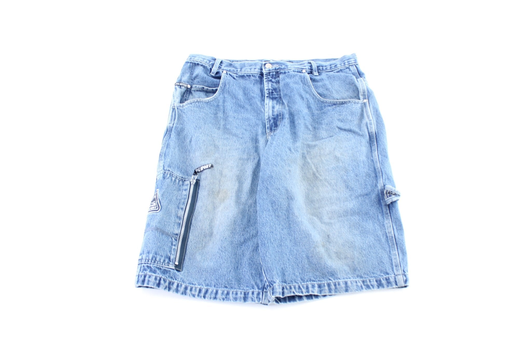 Y2K PG Sport Denim Baggy Shorts - ThriftedThreads.com