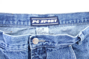 Y2K PG Sport Denim Baggy Shorts - ThriftedThreads.com