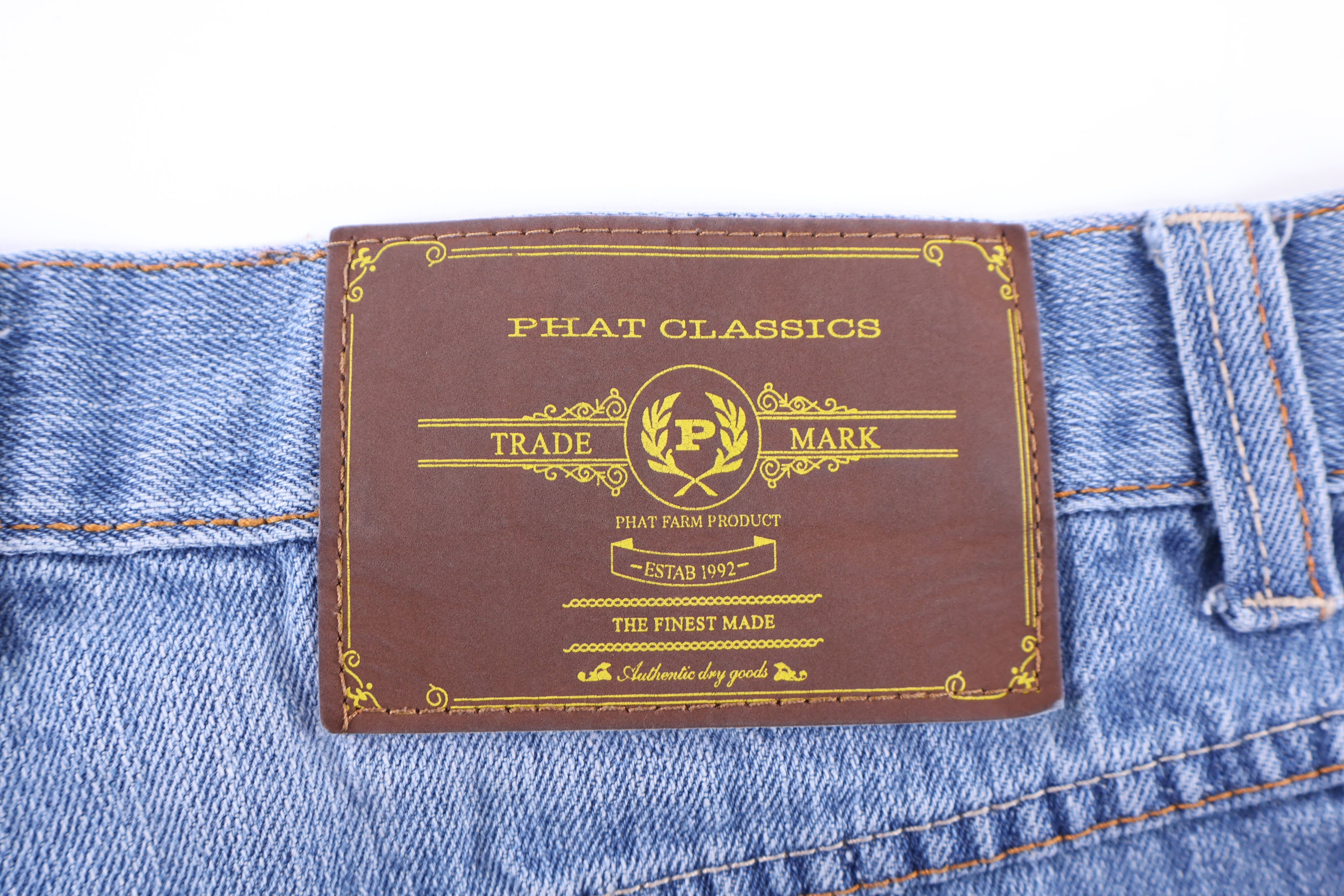 Y2K Phat Classics Light Wash Denim Shorts - Pants/Shorts - Thrifted Threads