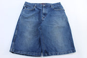 Y2K Phat Dark Wash Denim Shorts - Pants/Shorts - Thrifted Threads