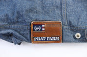 Y2K Phat Farm Embroidered Button Fly Denim Jacket - ThriftedThreads.com