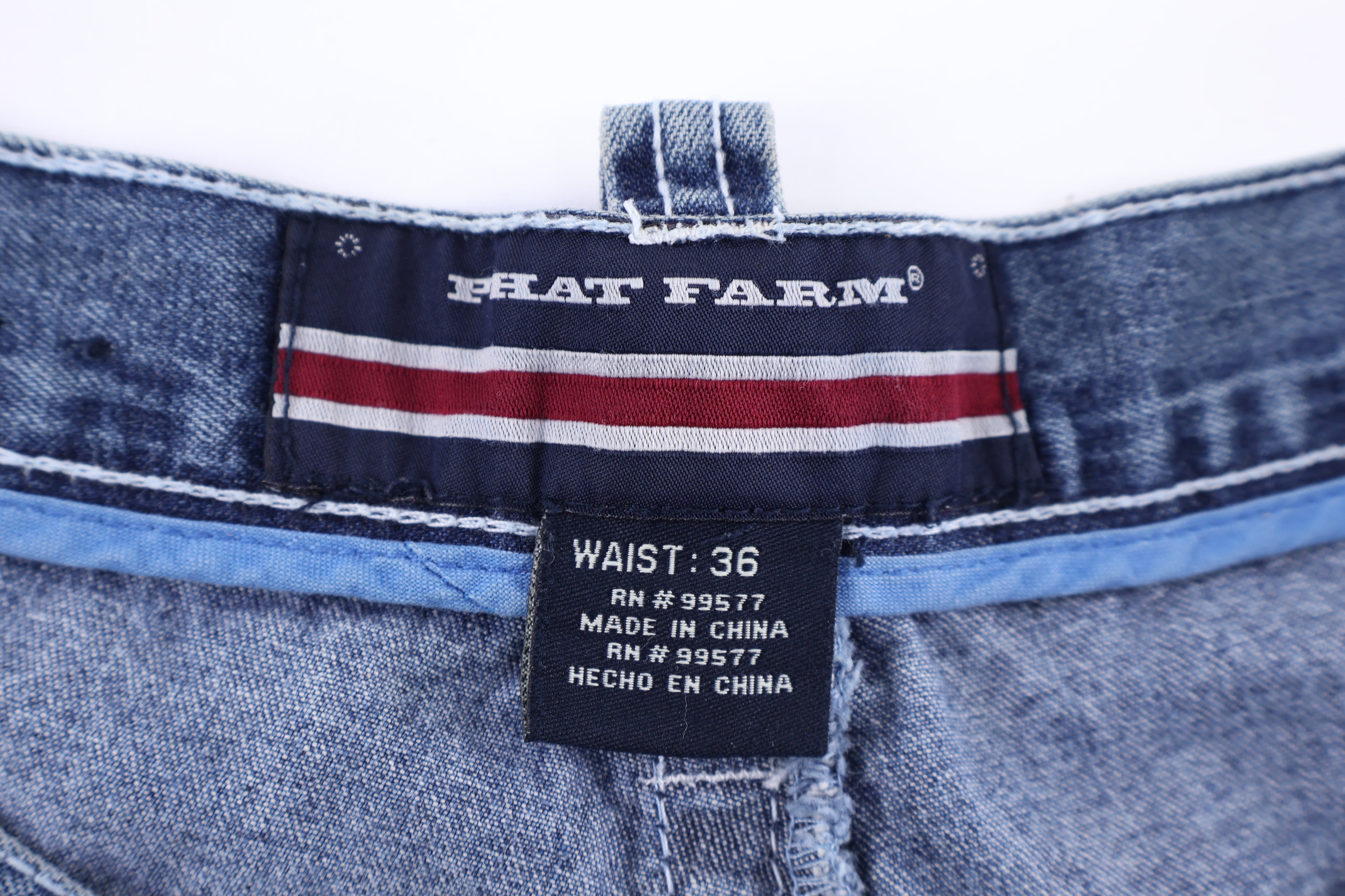 Y2K Phat Farm Medium Wash Denim Shorts - Pants/Shorts - Thrifted Threads