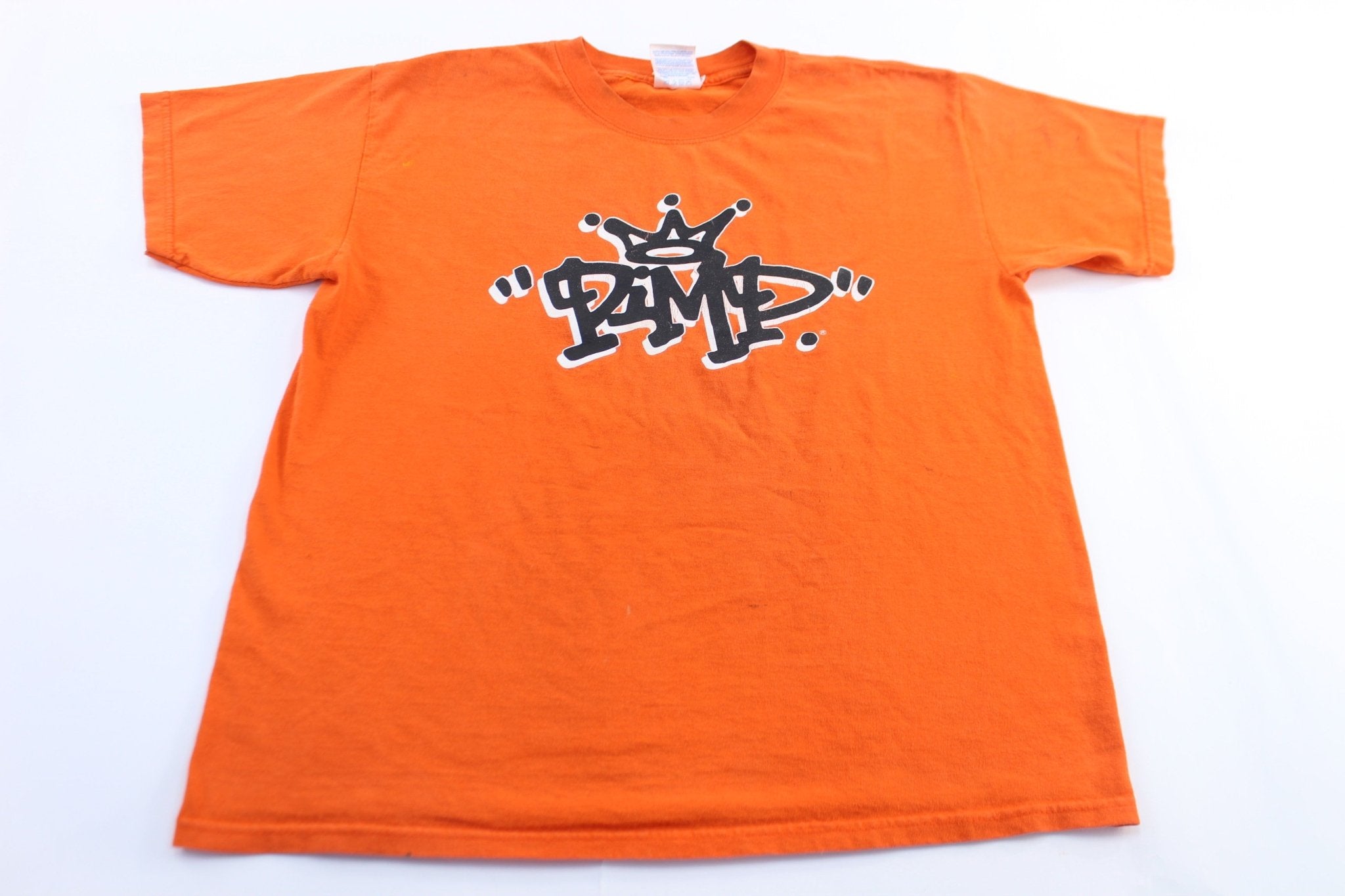 Y2K Pimpgear Pimp Orange T-Shirt - ThriftedThreads.com