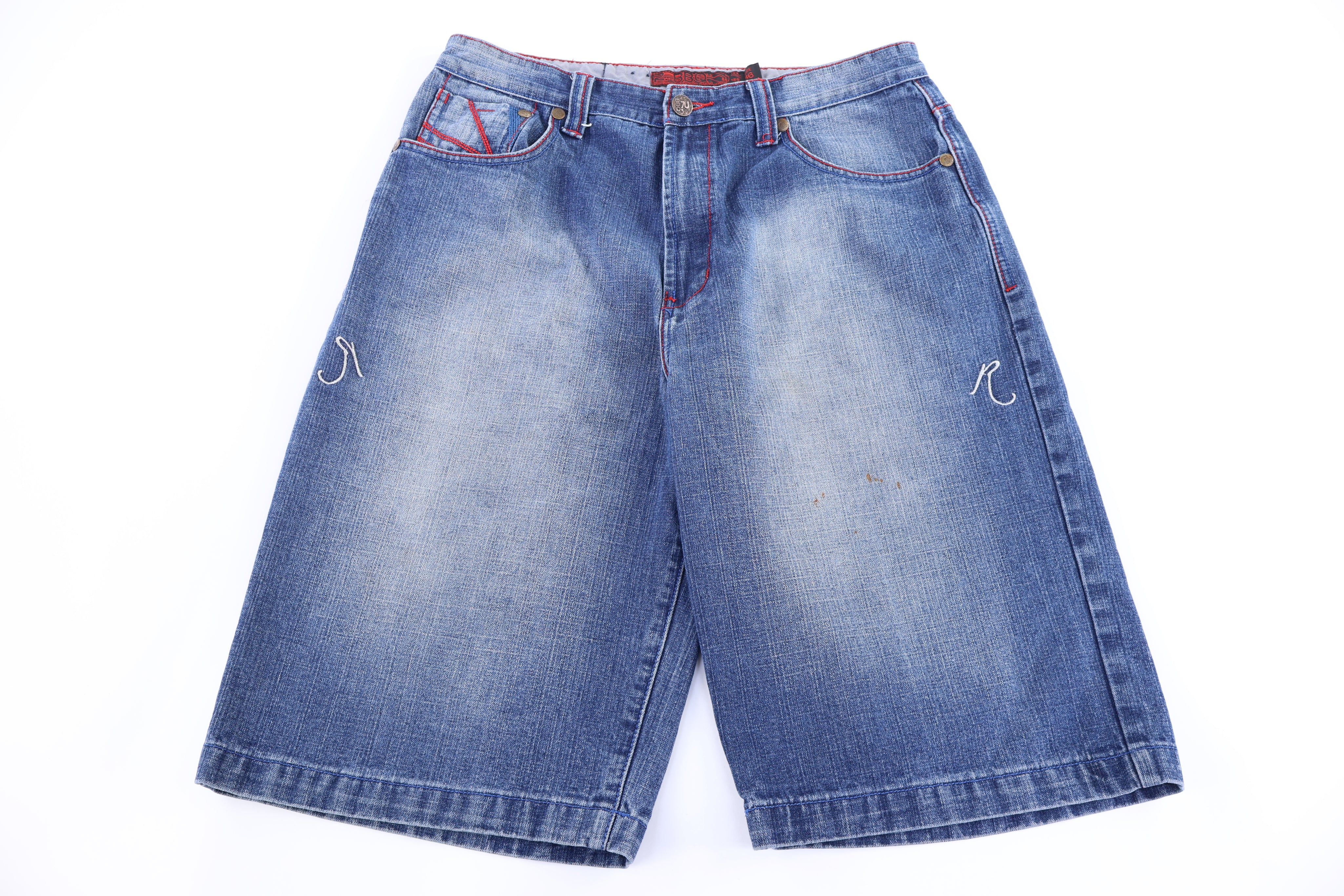 Y2K R. BBQ Light Wash Denim Shorts - Pants/Shorts - Thrifted Threads