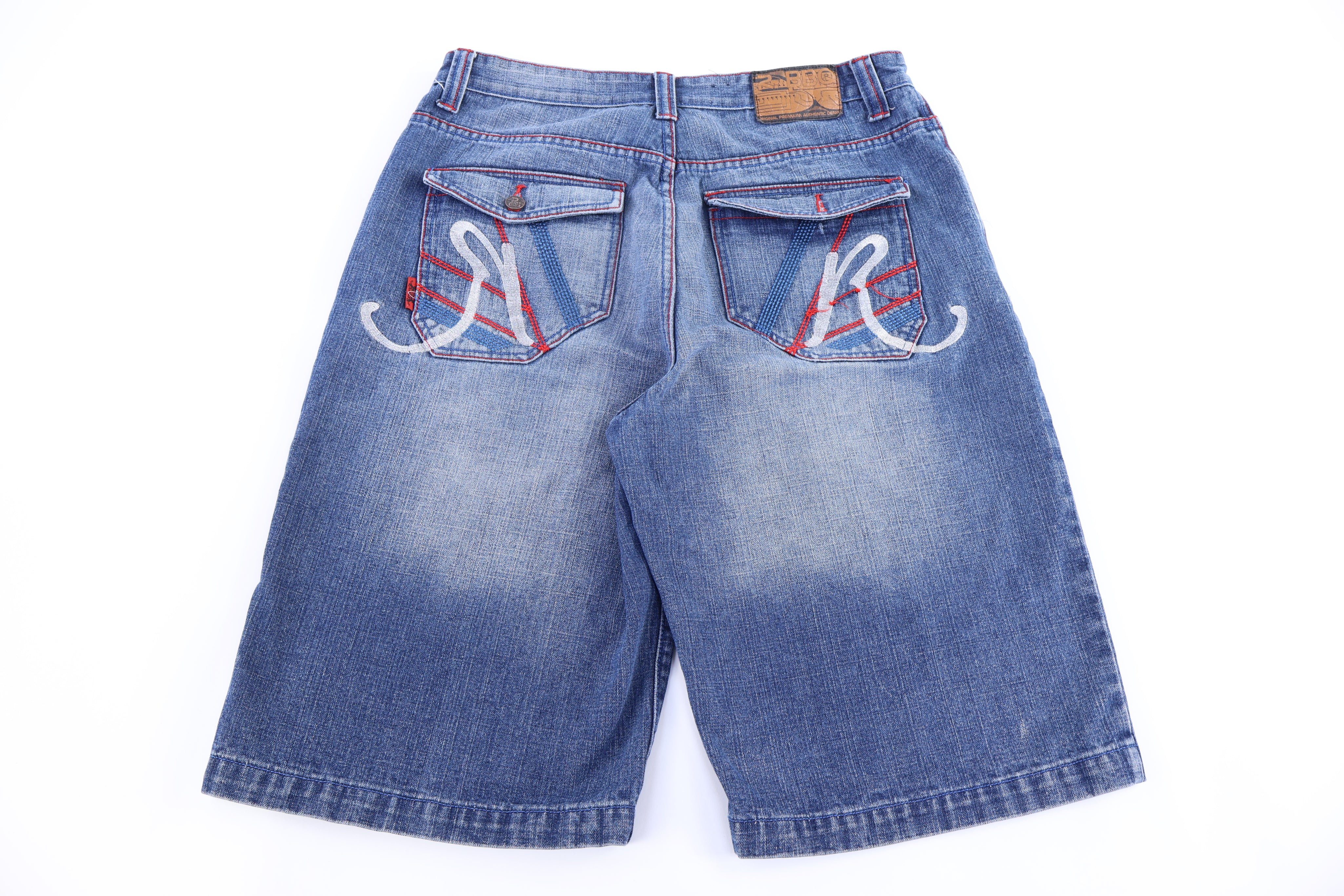 Y2K R. BBQ Light Wash Denim Shorts - Pants/Shorts - Thrifted Threads