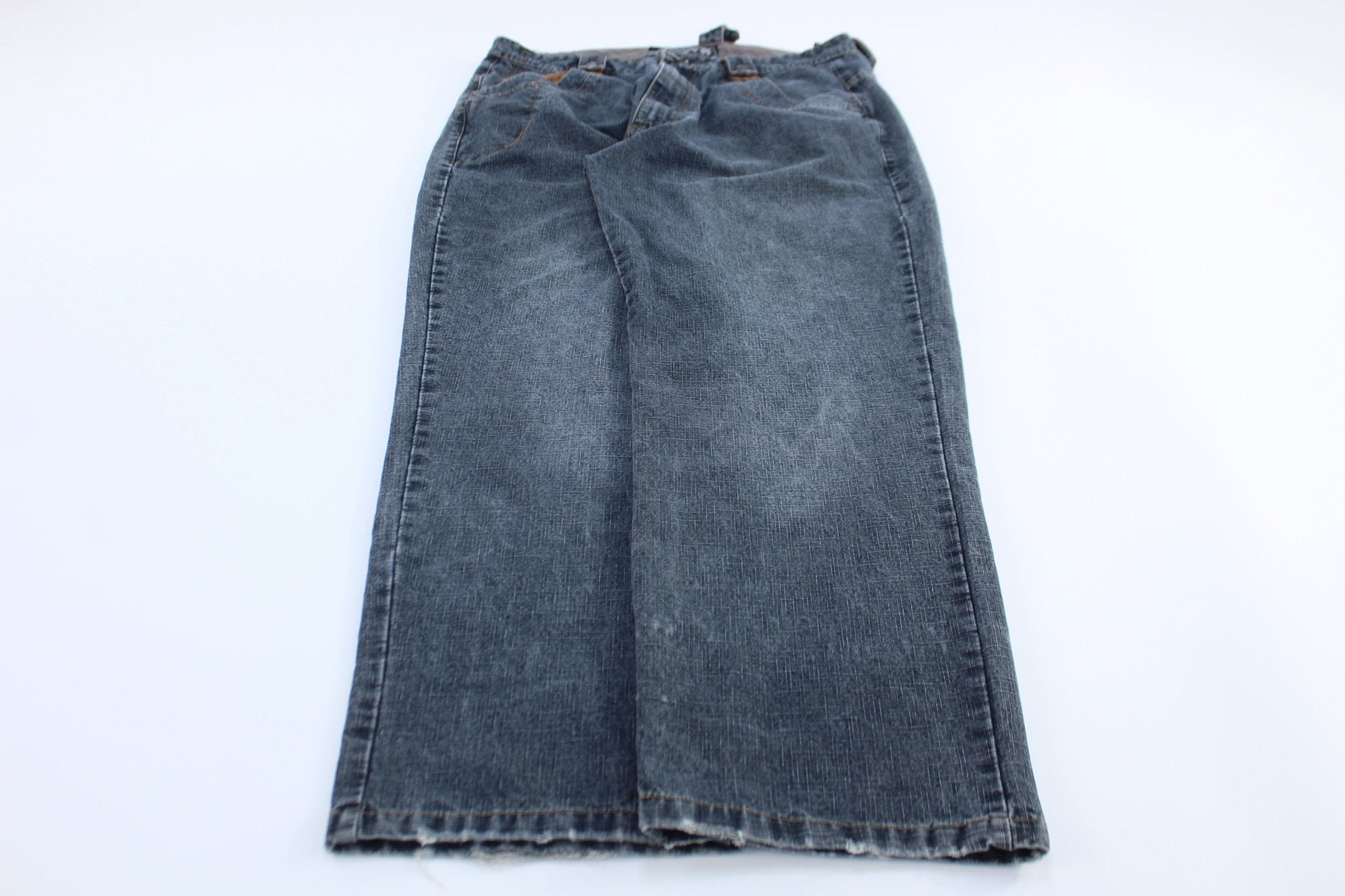 Y2K Raider Dark Wash Denim Jeans - ThriftedThreads.com