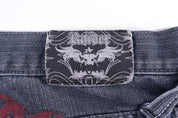Y2K Raider Dark Wash Denim Jeans - Pants - Thrifted Threads