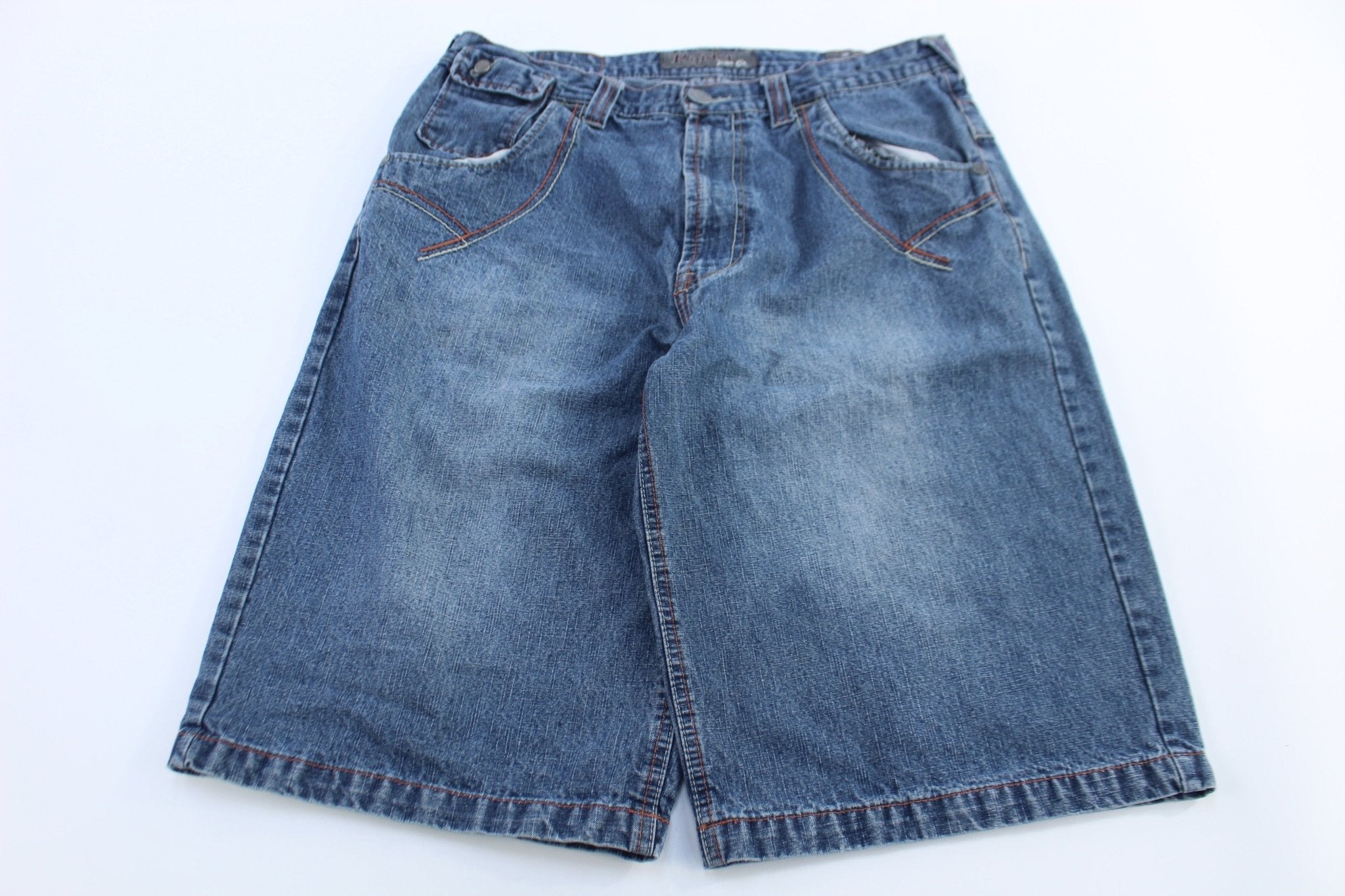 Y2K Raider Medium Wash Denim Shorts - Pants/Shorts - Thrifted Threads