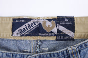 Y2K Raider Medium Wash Denim Shorts - Pants/Shorts - Thrifted Threads