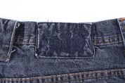 Y2K Raiders Dark Wash Denim Shorts - Thrifted Threads