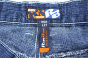 Y2K Raw Blue Capri Denim Pants - Pants/Shorts - Thrifted Threads