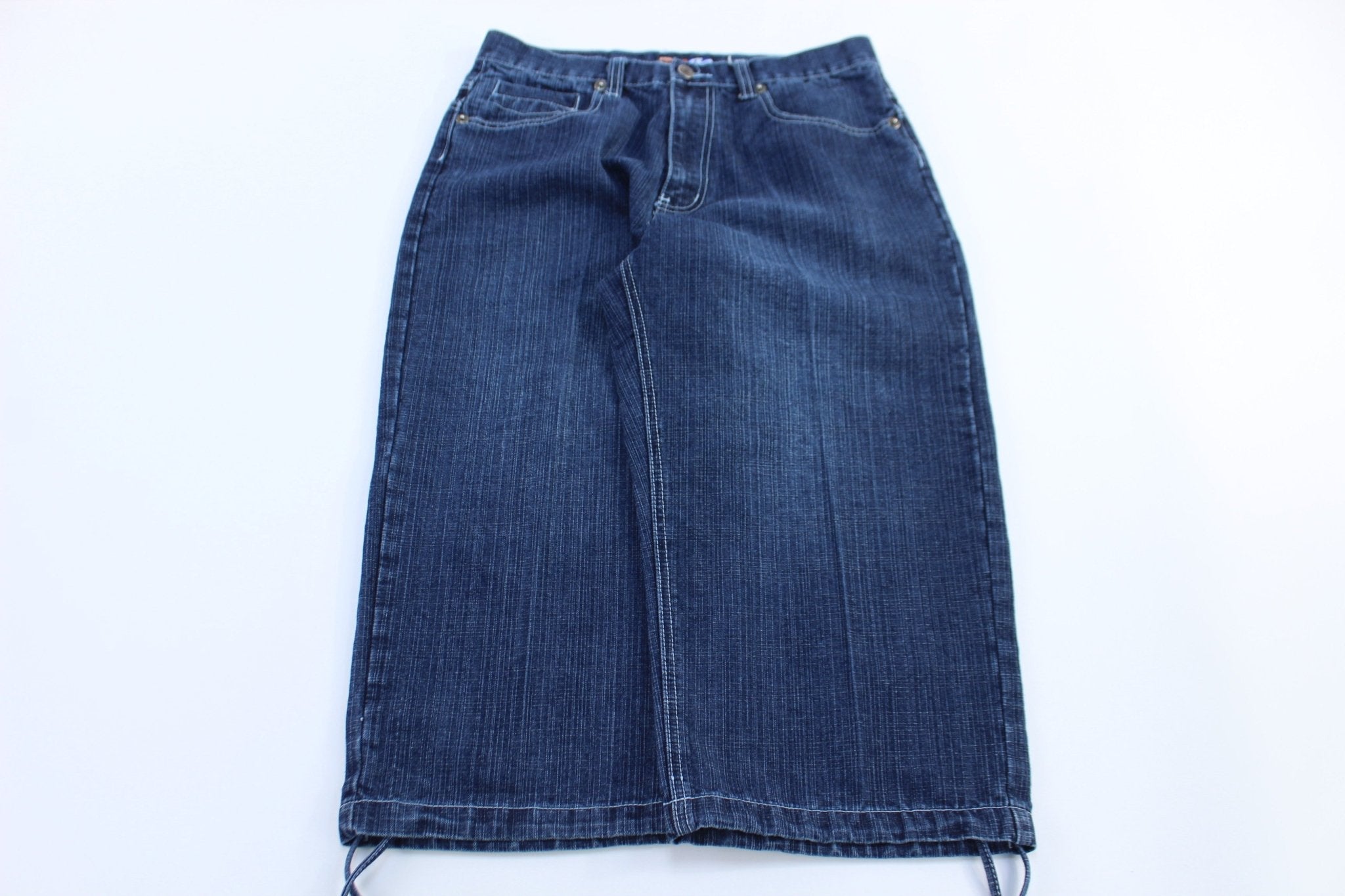 Y2K Raw Blue Capri Denim Pants - Pants/Shorts - Thrifted Threads