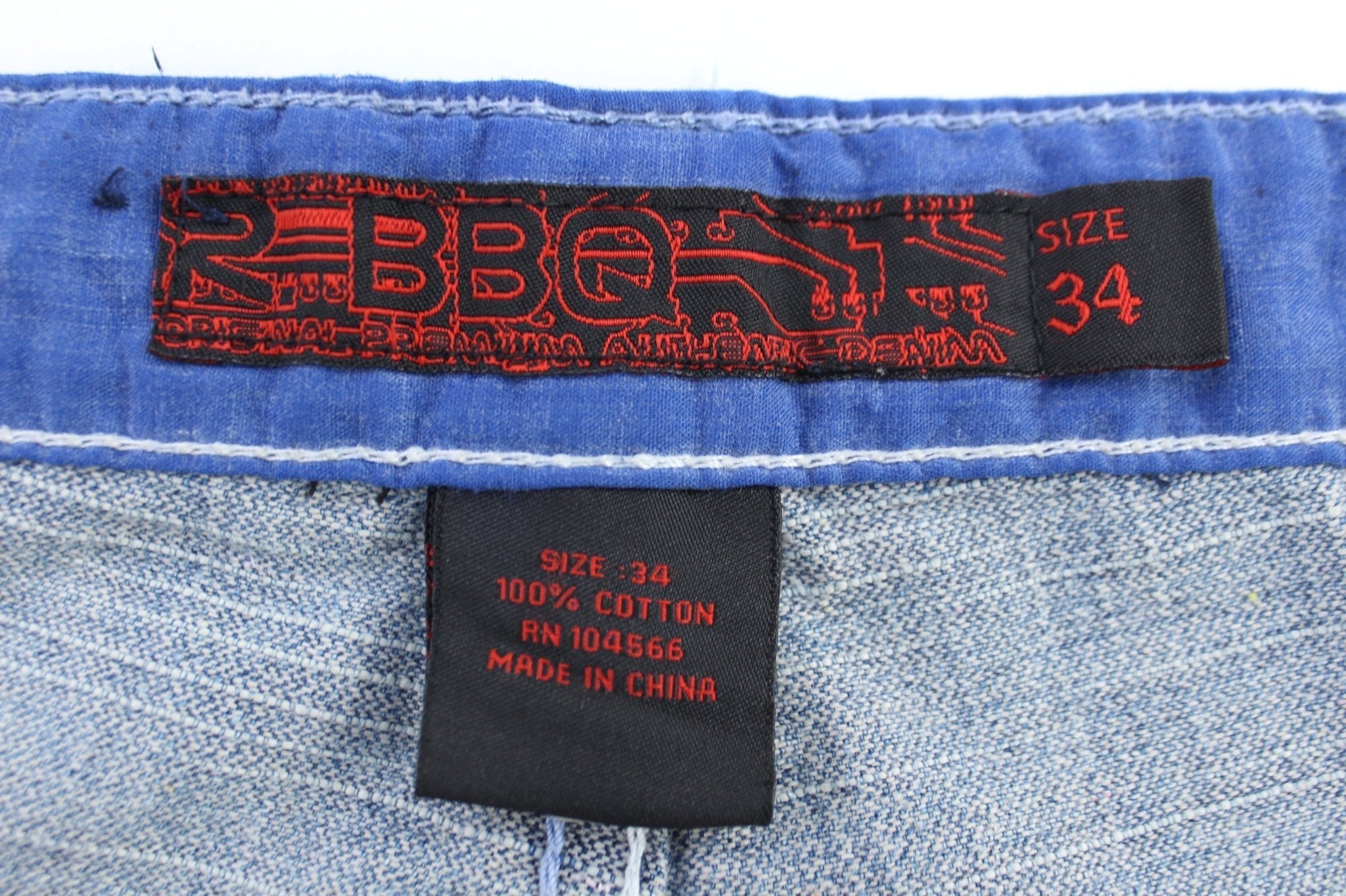 Y2K R.BBQ Light Wash Denim Shorts - Pants/Shorts - Thrifted Threads