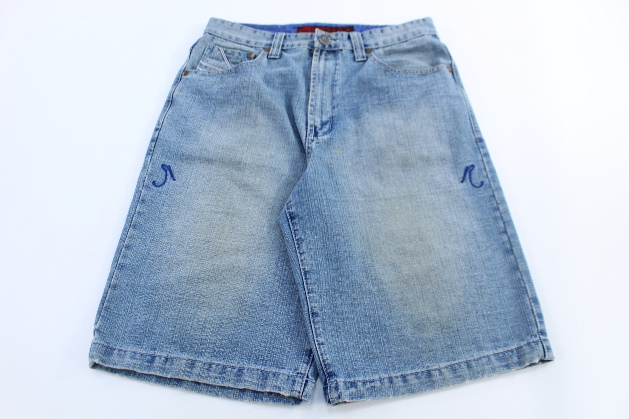 Y2K R.BBQ Light Wash Denim Shorts - Pants/Shorts - Thrifted Threads