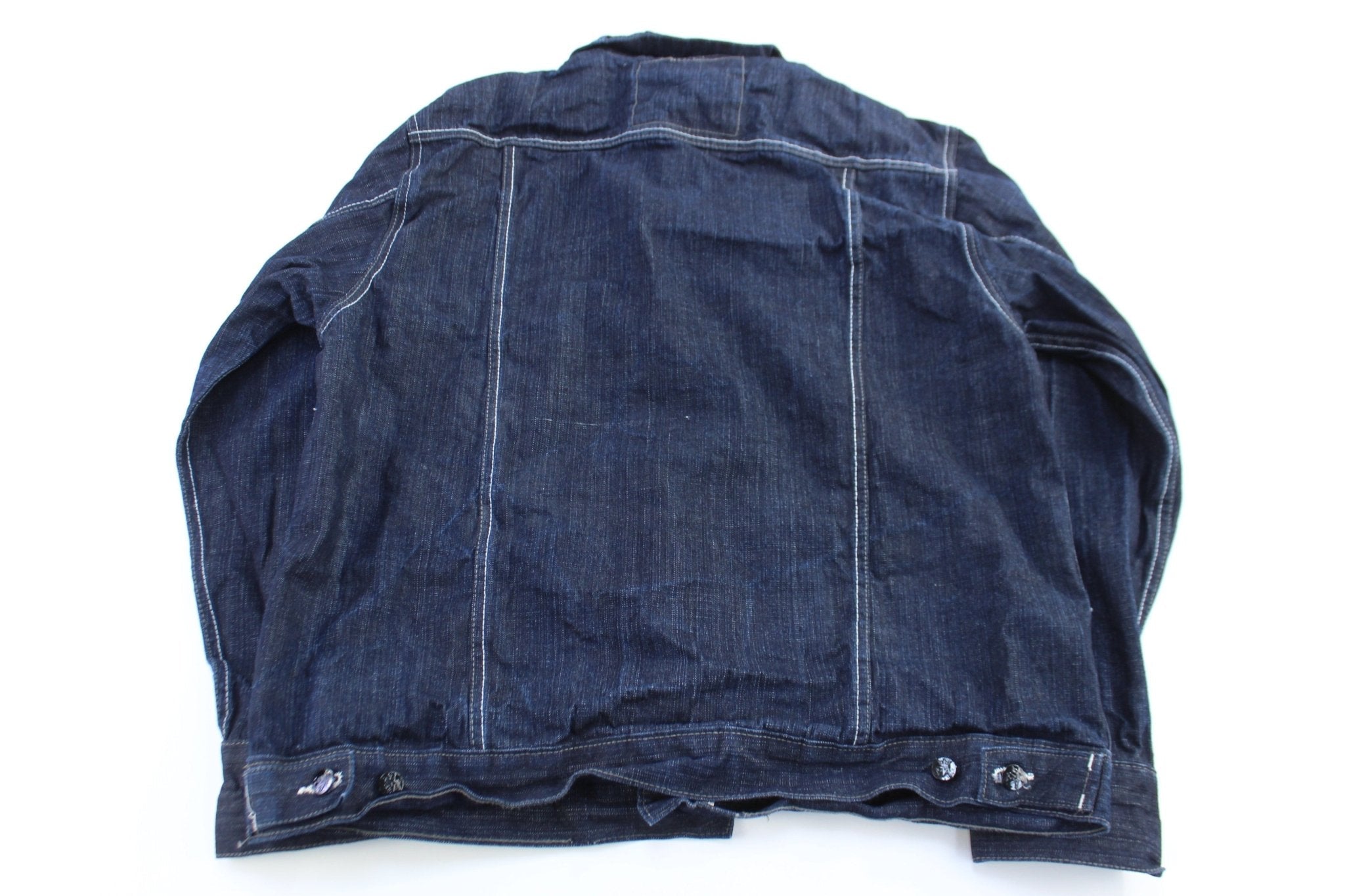 Y2K Red Ape Dark Denim Jacket - Jacket - Thrifted Threads
