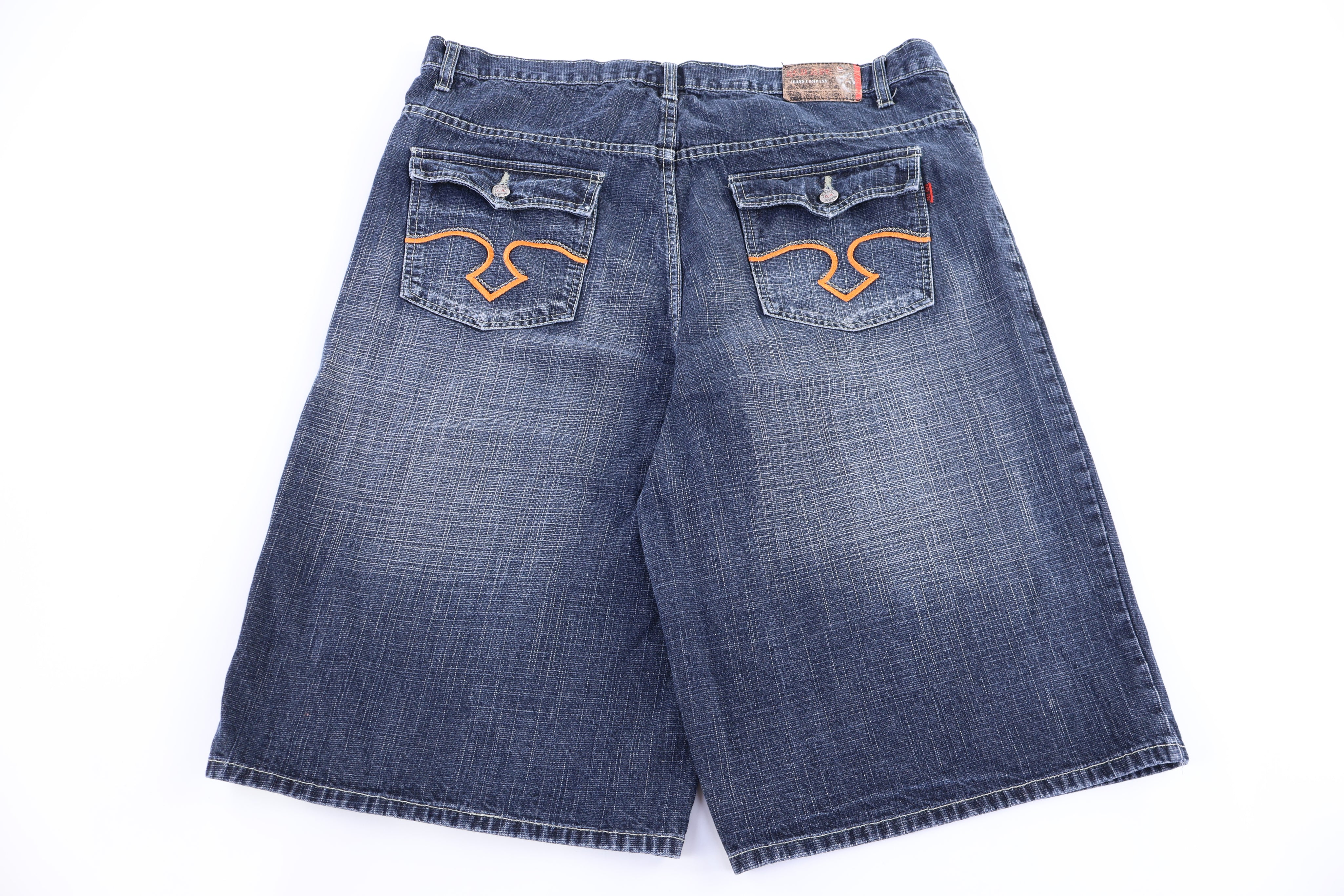 Y2K Red Ape Dark Wash Denim Shorts - Pants/Shorts - Thrifted Threads