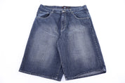 Y2K Red Ape Dark Wash Denim Shorts - Pants/Shorts - Thrifted Threads