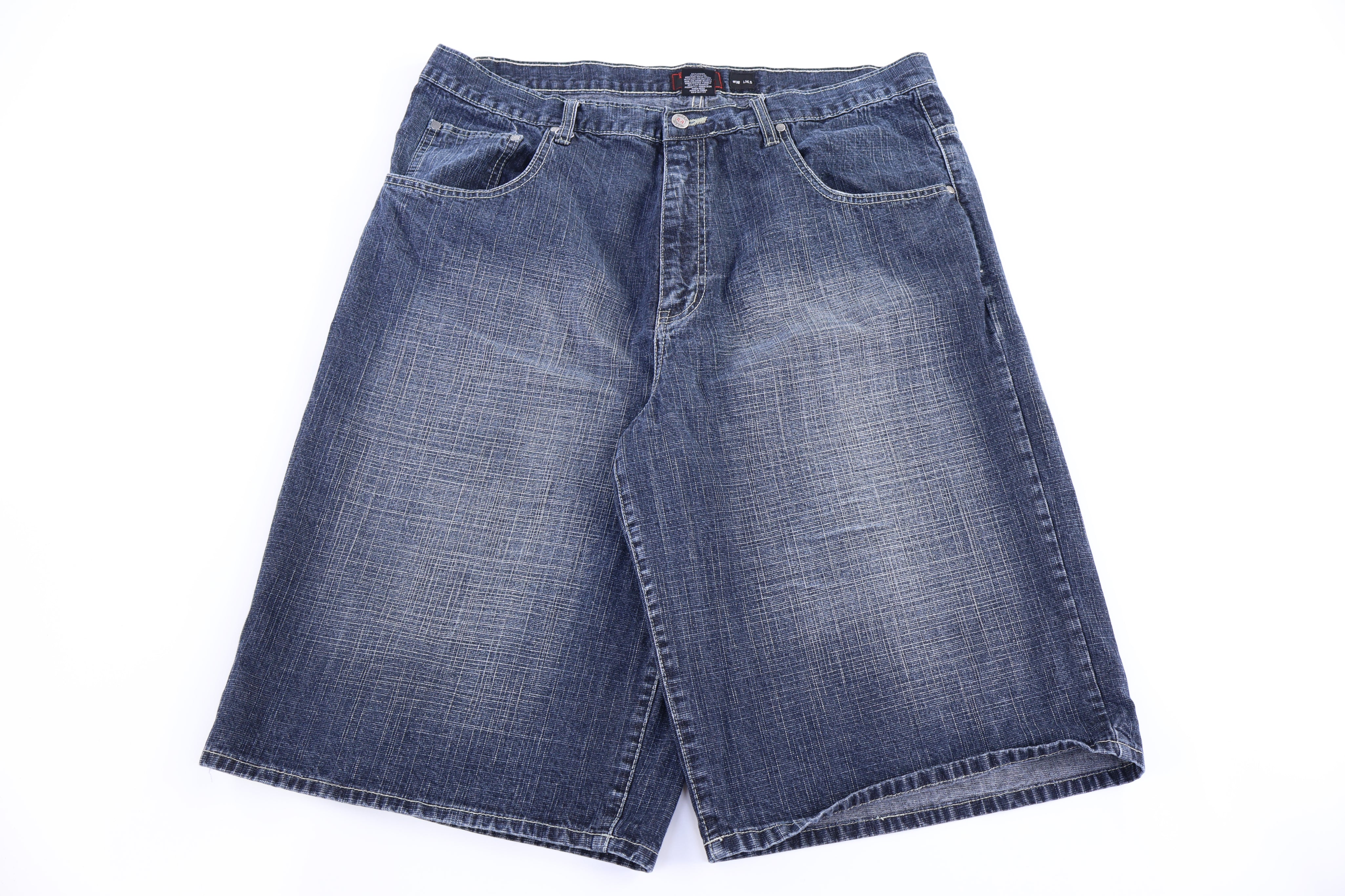 Y2K Red Ape Dark Wash Denim Shorts - Pants/Shorts - Thrifted Threads