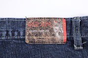 Y2K Red Ape Dark Wash Denim Shorts - Pants/Shorts - Thrifted Threads