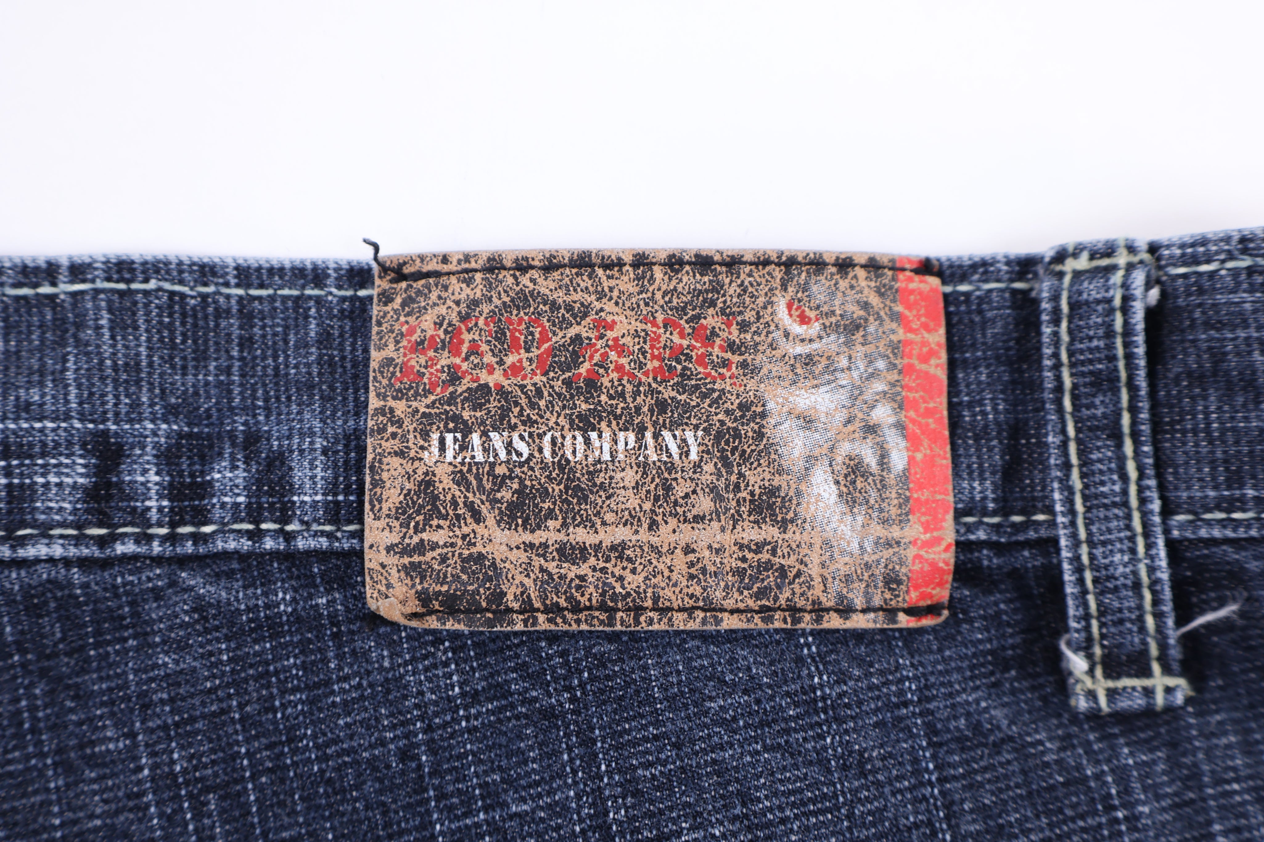 Y2K Red Ape Dark Wash Denim Shorts - Pants/Shorts - Thrifted Threads