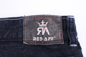 Y2K Red Ape Dark Wash Denim Shorts - Pants/Shorts - Thrifted Threads