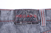 Y2K Red Ape Grey Denim Shorts - Pants/Shorts - Thrifted Threads