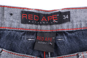 Y2K Red Ape Grey Denim Shorts - Pants/Shorts - Thrifted Threads