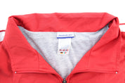 Y2K Reebok Embroidered Logo Red & White Zip Up Jacket - ThriftedThreads.com