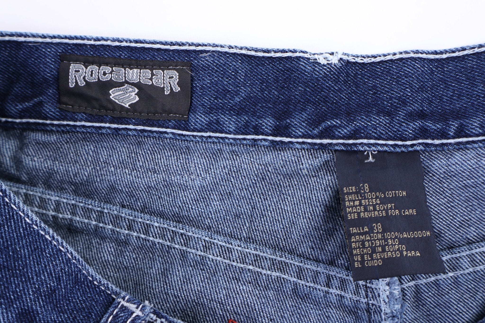 Y2K Rocawear Dark Wash Denim Jeans - Pants - Thrifted Threads