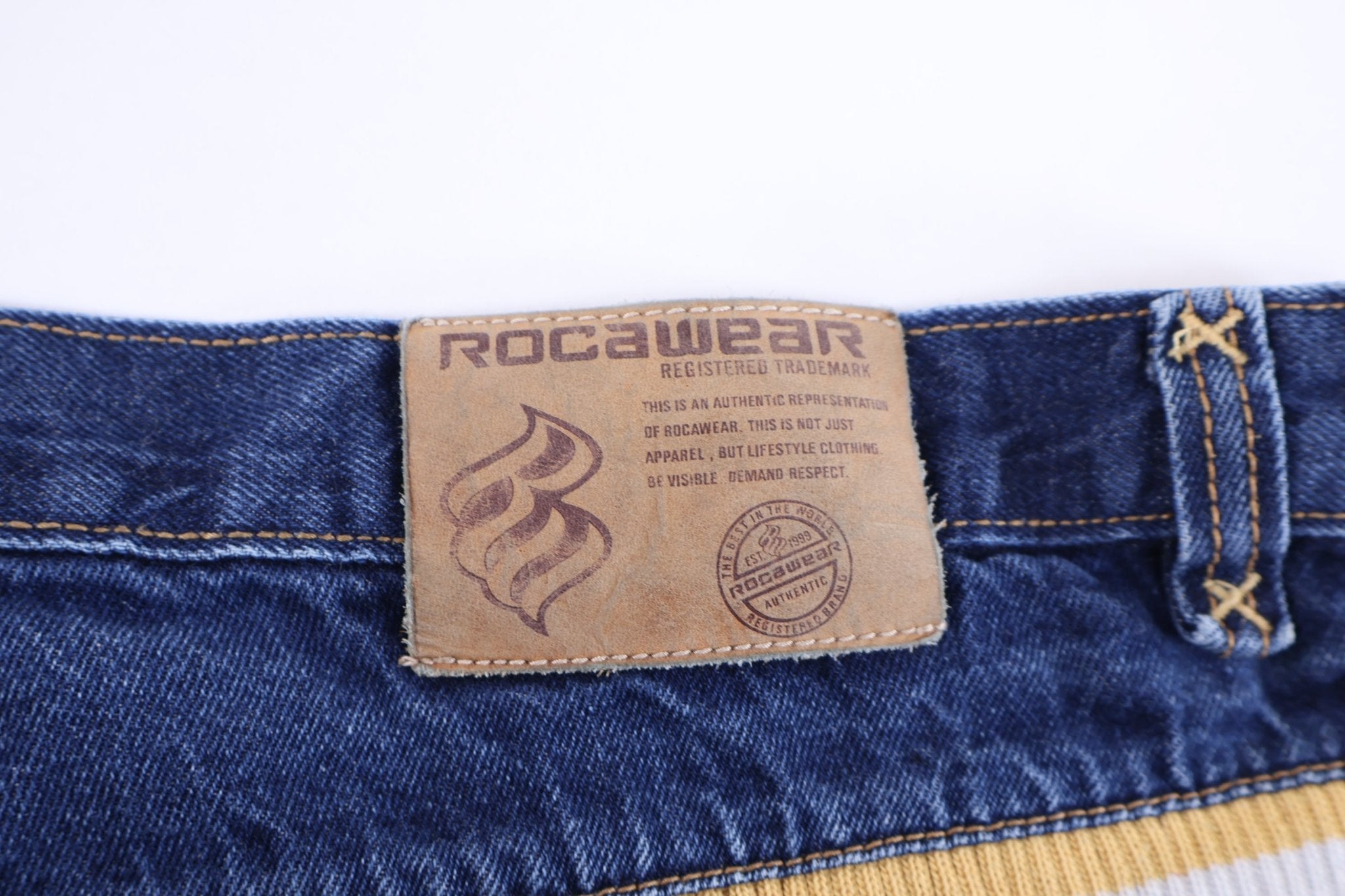 Y2K Rocawear Dark Wash Denim Shorts - Pants/Shorts - Thrifted Threads
