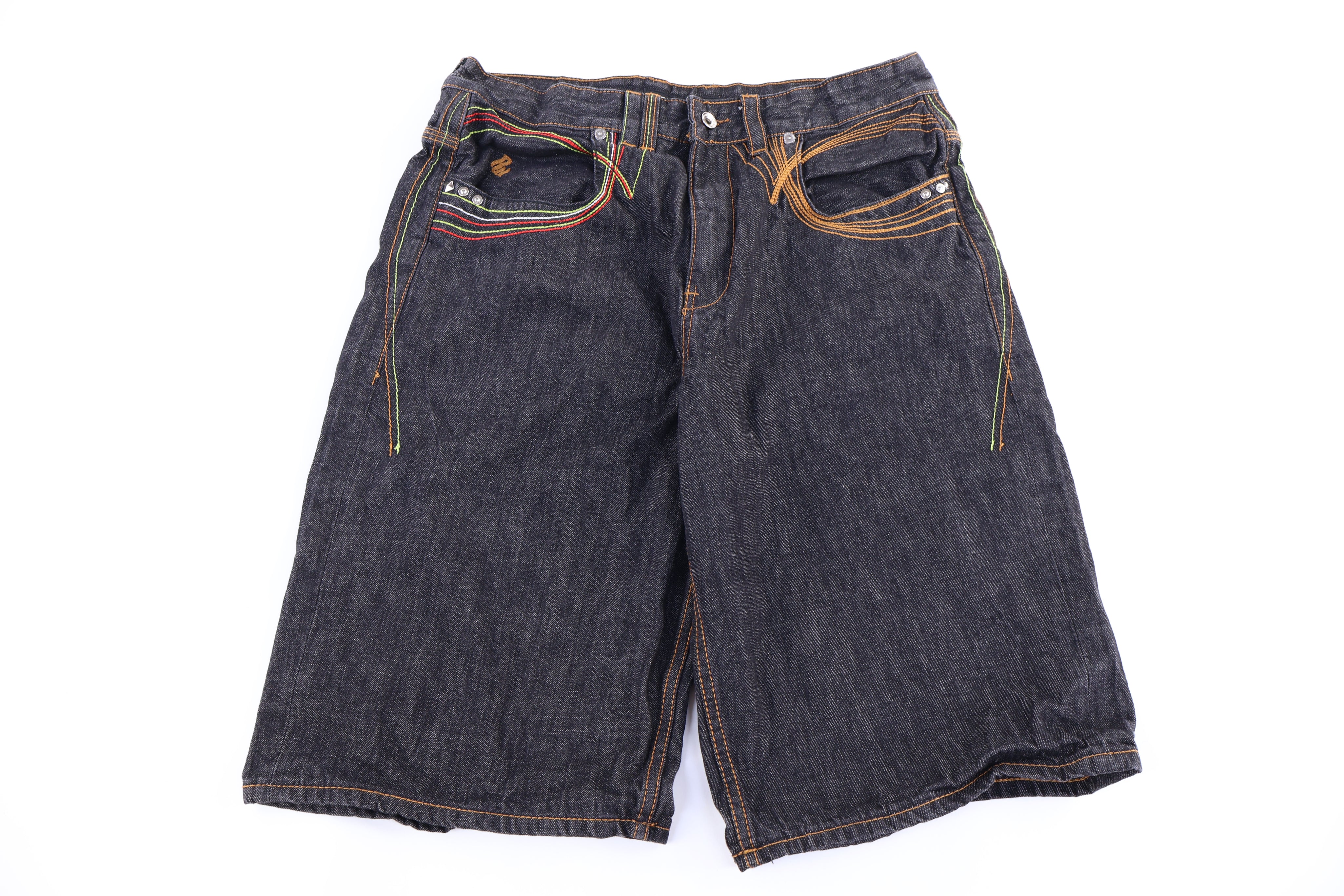 Y2K Rocawear Dark Wash Denim Shorts - Pants/Shorts - Thrifted Threads