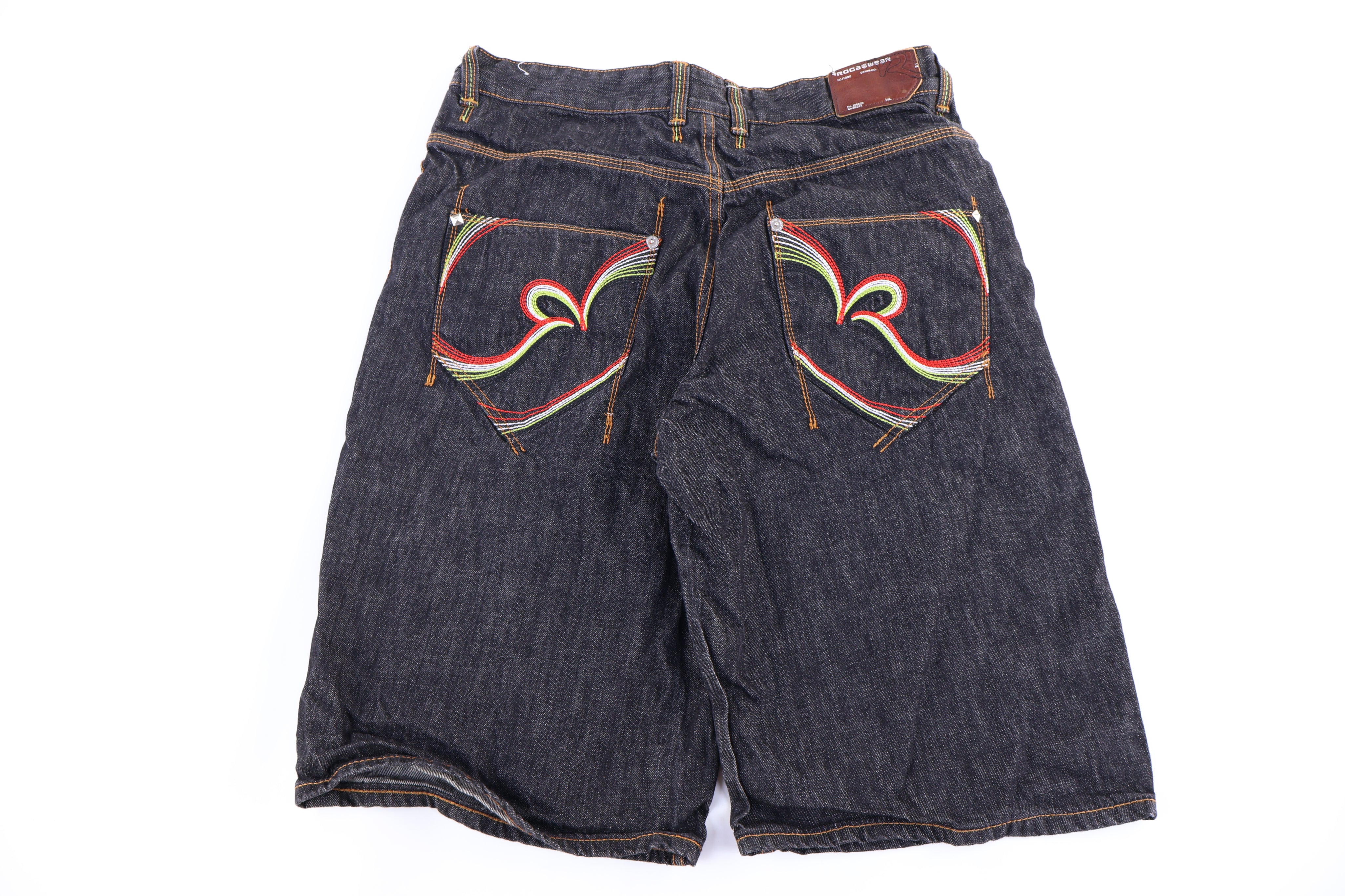 Y2K Rocawear Dark Wash Denim Shorts - Pants/Shorts - Thrifted Threads